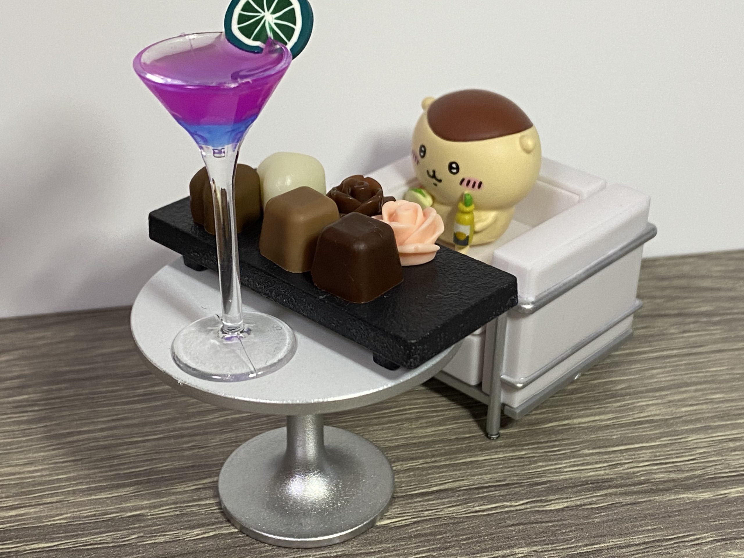 【ガチャガチャ】おつまみ付き カクテルマスコット_カプセルトイ収集